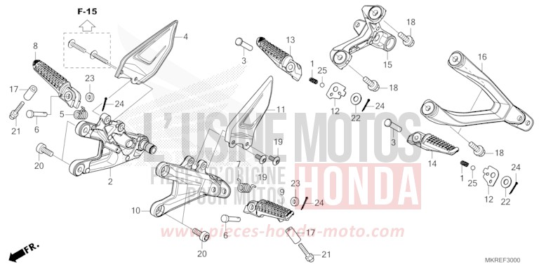 MARCHE de CBR1000RR SP SP1 SP2 MAT PEARL MORION BLACK (NHC33) 2024